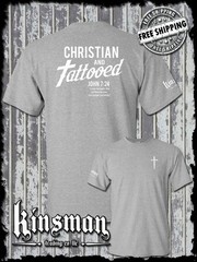 Christian and Tattooed 2-Sided T-Shirt – Religious Jesus Christ God Spiritual