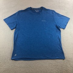 eddie bauer t shirt mand XXL blue freedry active