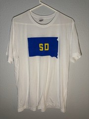 Charlie Hustle South Dakota State Graphic Tee Shirt Mens XL White Tri-Blend Soft