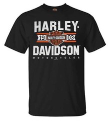Harley-Davidson Men’s Varsity B&S Short Sleeve Crew-Neck T-Shirt – Black