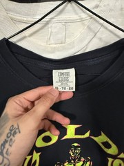 Gold’s Gym Graphic T-Shirt Black Comfort Colors XL Bodybuilding Fitness Gym Tee