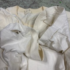 Vintage 70s Jcpenny Blank White Shirt Towncraft Polycotton Single Stitch Size M