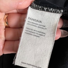 Pangaia Mens Size XL Black Seaweed Organic Cotton T-Shirt Sustainable Casual