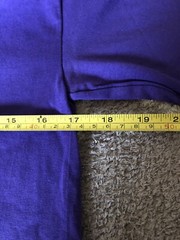 Bulk Lot Of 17 New Champion 100% Cotton T-Shirt T425 Purple Tagless SMALL