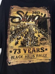 Sturgis Hot Leather Black Hills Rally 2013 XL Harley T Shirt Black Eagle