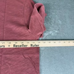 Marine Layer Vintage Heavy Slub Pocket Tee Mens M/L Marge Marsala Red $54 NWT