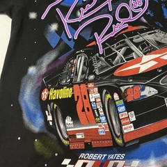 Vtg 90s Ricky Rudd Nascar Track Star All Over Print XL Chase -Small Spots Pic #4