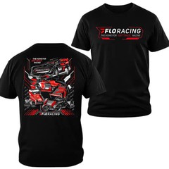 FloRacing Sprint Car Dirt Track Graphic Tee Shirt Motorsports USA