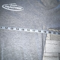 Team Realtree Long Sleeve T Shirt Adult Large Gray Logo Outdoor Sports Fishing