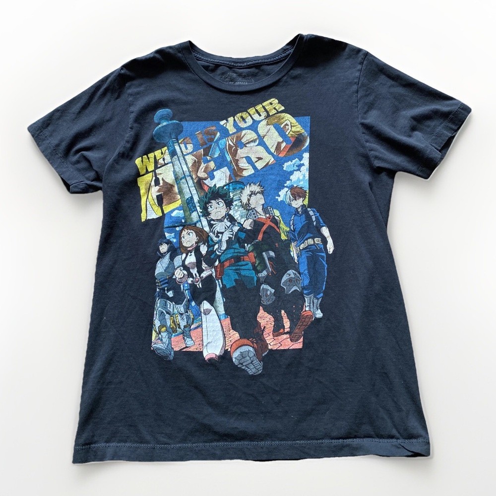 My Hero Academia Two Heroes M Who Is Your Hero Anime Manga Graphic T-Shirt Tee