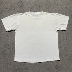 Vintage Old Navy T Shirt Mens Large White Single Stitch Distressed USA Made 1990
