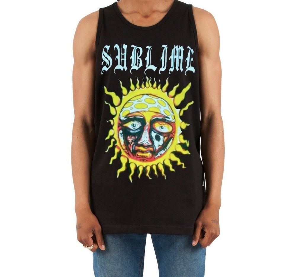 SUBLIME S Heavy Metal Band Black Tank Top