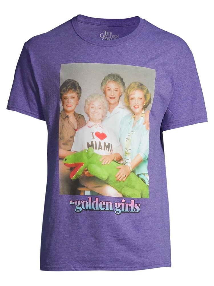 Golden Girls Mens Crocodile Graphic Group Photo Tee Shirt New M, L, 2XL, 3XL