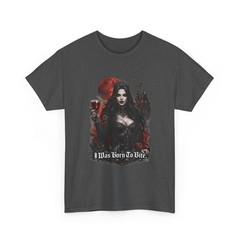 Dark Vampire Woman ‘I Was Born To Bite’ T-Shirt | Gothic Vampire Tee shirt x her