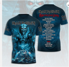 Iron 1Maiden 3D Apparel 2026 Tour Run For Your Lives Shirt Unisex S-3XL