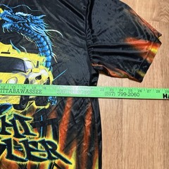 Vintage No Boundaries Night Crawler Dragon Car Flaming Shirt Tribal Size XL Thin