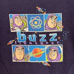 A1 Disney Toy Story Buzz Lightyear T Shirt Adult Medium (Fits S) Blue USA Made
