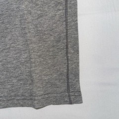 Abercrombie & Fitch Muscle Fit Gray V-Neck Short Sleeve Cotton Beer Graphic S
