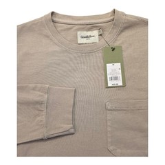 NWT Goodfellow And Co Long Sleeve Pocket T Shirt Mens Medium Taupe