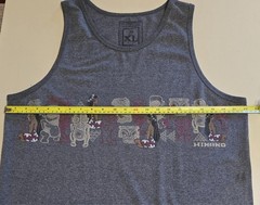 Hinano Tahiti Island Girl Gray Tahiti Sleeveless Tank Top T-Shirt Sz XL