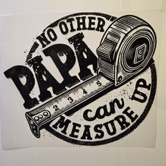 NO OTHER PAPA CAN MEASURE UP FATHER DAY LONG SLEEVES SHIRT #0128 (FRONT PRINT)