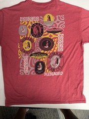 Hinano Tahiti Men’s Red X-Large T Shirt Front & Back Graphic Tee