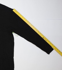 Bowery & Broome Shirt Mens Large Black Thermal Henley Long Sleeve Tagless