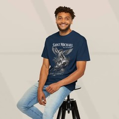 Saint Michael The Archangel Shirt for Men, Christian Men Shirts