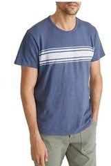 Marine Layer Vintage Heavy Slub Striped Tee Navy/Blue Stripe Size XL NWT $54