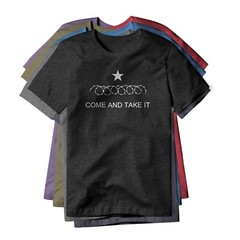 Come And Take It Razor Wire (White), Cotton/Poly Blend Tee