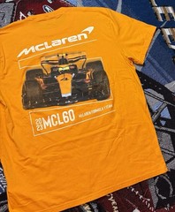 McLaren Racing Shirt Formula 1 F1 Hollister Mens Large Orange 2023 Tee