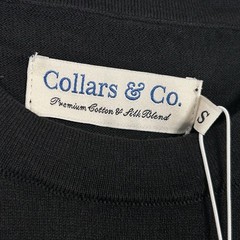 Collars & Co T-Shirt Mens S Black Cotton Silk Quiet Luxury Touch Lucca Tee NWT