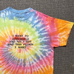 Travis Scott Astroworld Festival Shirt Large Tie Dye Where Were You 2018 Rap Tee