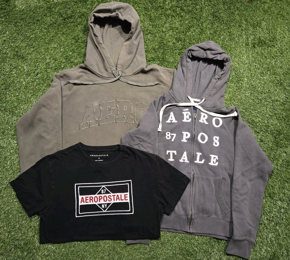 Aeropostale Clothing Lot Hoodies & T Shirt Mixed Sizes Streetwear 3 Pieces