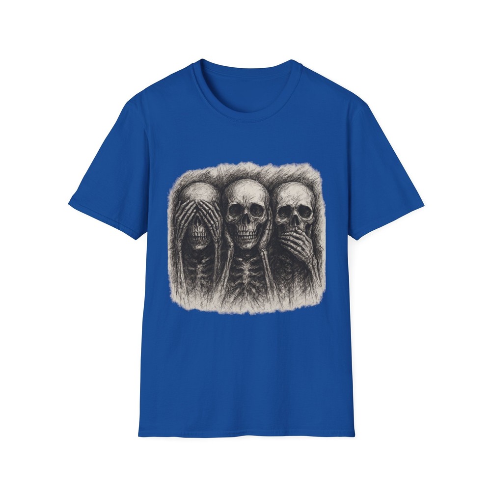 Mens Skull T-shirt Graphic Tees Skeleton Apparel Clothing Skulls Accessories