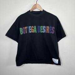 Bottega Desires All-Star Black Boxy T-Shirt Medium Unisex Back Hit 2023