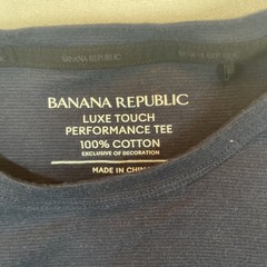 Banana Republic Authentic Tee Supima Cotton Navy Blue Men’s Medium T-Shirt