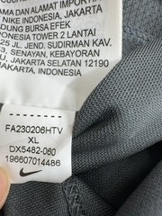 Nike Mens Grey Dri-FIT Soccer Jersey XL Short Sleeve Crew Neck