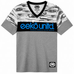 ECKO UNLTD Summer/Spring V-Neck T-Shirt-Grey Marled – New with Tag-Size (S-XL)