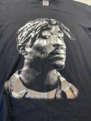 Shaka Wear Mens XLT Black T Shirt Tupac Graphic Print Short Sleeve Streetwear