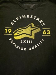Alpinestars Racing Y2K Motocross Graphic Print T Shirt Black Men’s Size Large