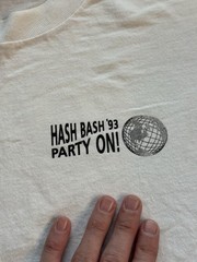 Vintage 1993 Ann Arbor Hash Wayne’s World Party On! T Shirt Sz XL Weed Tee Movie
