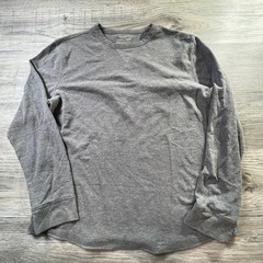 Sonoma Thermal Crew Mens L Gray Waffle Knit Long Sleeve Layering Shirt J88