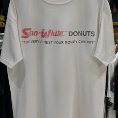 70s Sno- Donuts Washed T-Shirt White L