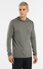 2025 Pre-Loved Arc’teryx Ionia Merino Wool Logo Long Sleeve Hoodie Green Forage