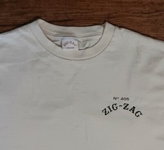Zig Zag Rolling Papers t-shirt organic hemp NEW nwot pot ganja hippie marijuana