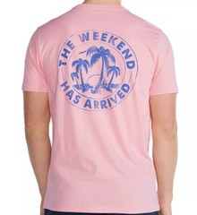 Chubbies Men’s The Weekend Relaxer Short Sleeve T-Shirt Coral NEW $30