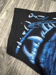 Vintage 2001 Liquid Blue Great Wolf Lodge Wolf All Over Print T-Shirt Size XL