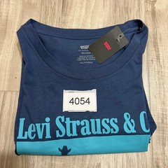 Levi’s Men’s Size 2XL Long Sleeve Tee Blue Western Graphic Cowboy Mesa Relaxed