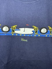 Vintage Y2K Golf Hawaiian Style Maui Logo T-Shirt XL Navy Blue Sports Outdoor
